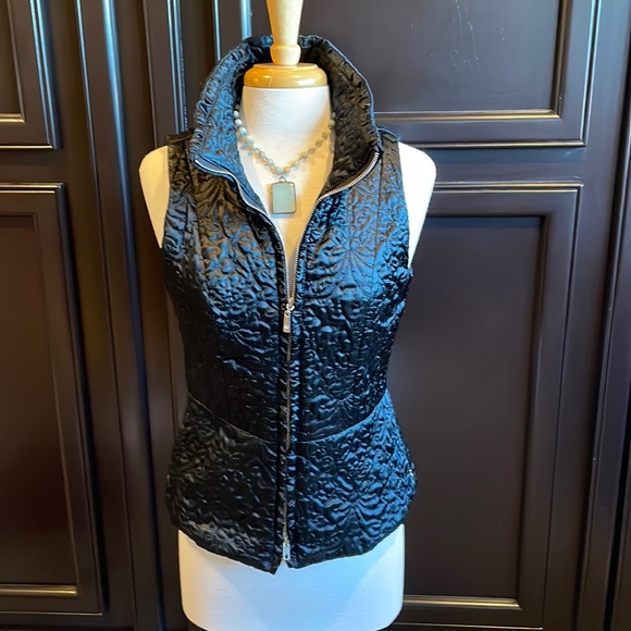 White House Black Market Jackets & Blazers - WHBM Thin Quilted Outer Vest Black
